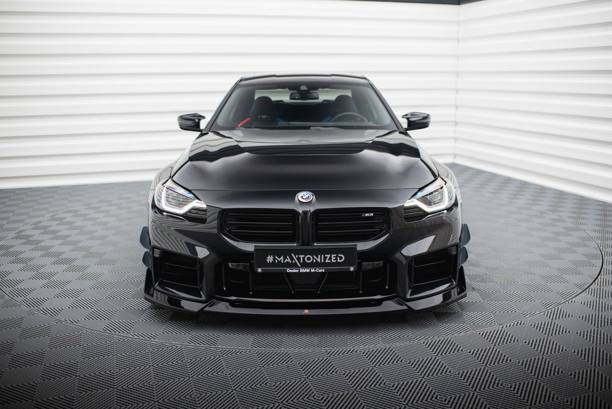 Front Ansatz V.5 für BMW M2 G87 schwarz Hochglanz
