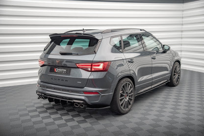Heck Ansatz Flaps Diffusor für Cupra Ateca Mk1 / Mk1 Facelift schwarz Hochglanz