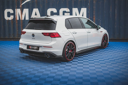Spoiler CAP V.1 für VW Golf GTI / GTE / GTD / R-Line / R Mk8 schwarz Hochglanz