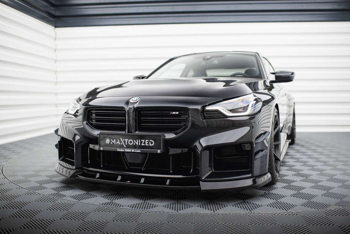 Front Ansatz V.3 für BMW M2 G87 schwarz Hochglanz