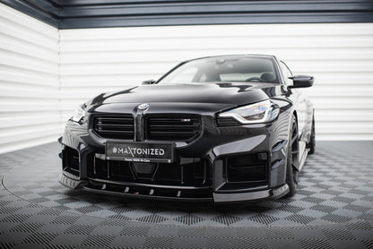 Front Ansatz V.3 für BMW M2 G87 schwarz Hochglanz