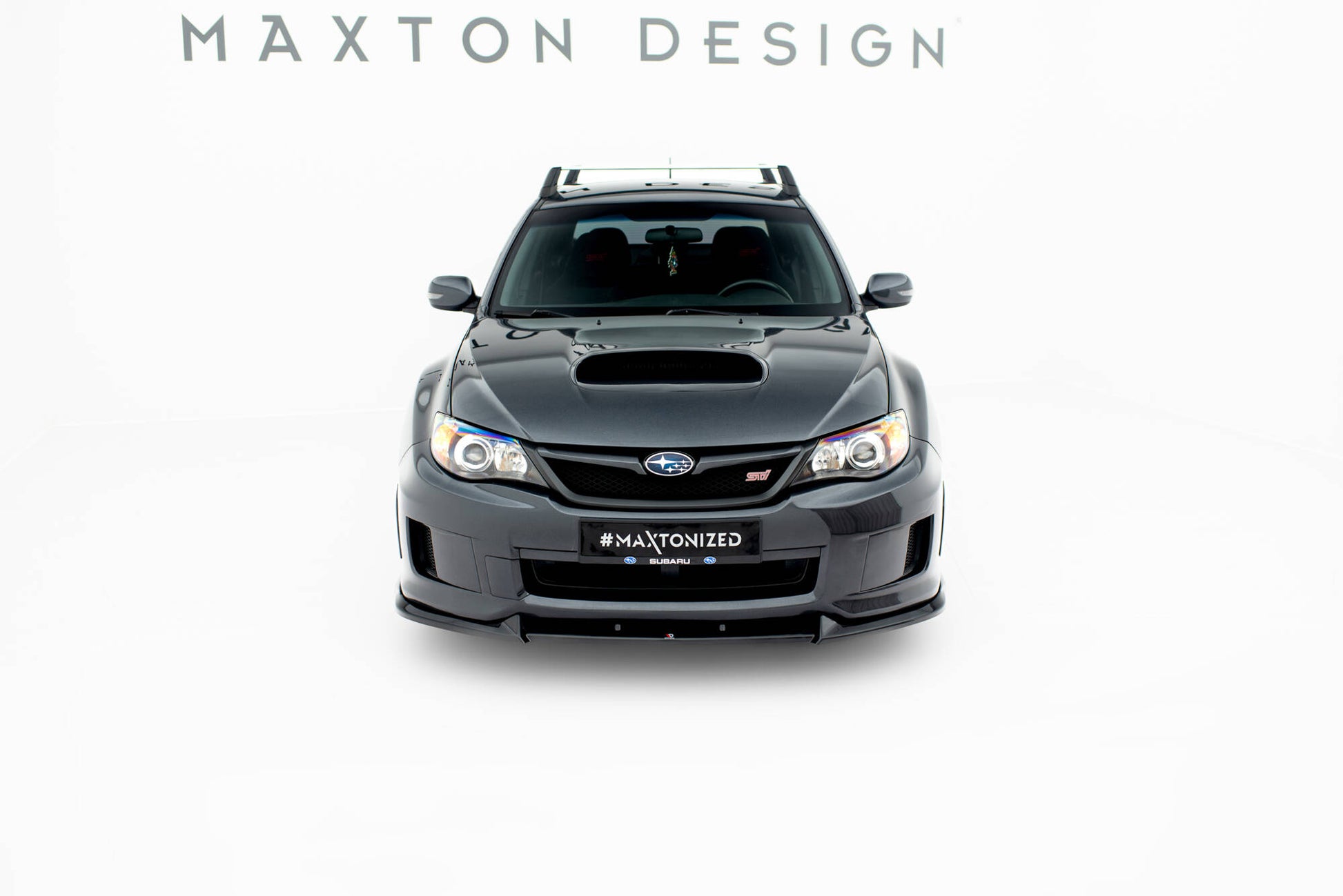 Front Ansatz V.2 für Subaru Impreza WRX STI Mk3 Facelift schwarz Hochglanz