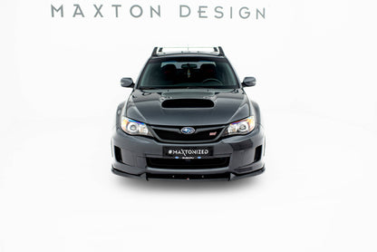 Front Ansatz V.2 für Subaru Impreza WRX STI Mk3 Facelift schwarz Hochglanz