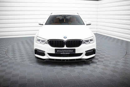 Front Ansatz V.4 für BMW 5er M-Paket / M550d / M550i G30/ G31 M-Paket schwarz Hochglanz