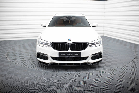 Front Ansatz V.4 für BMW 5er M-Paket / M550d / M550i G30/ G31 M-Paket schwarz Hochglanz