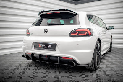 Street Pro Heck Ansatz Flaps Diffusor + Flaps für VW Scirocco R Mk3 schwarz Hochglanz