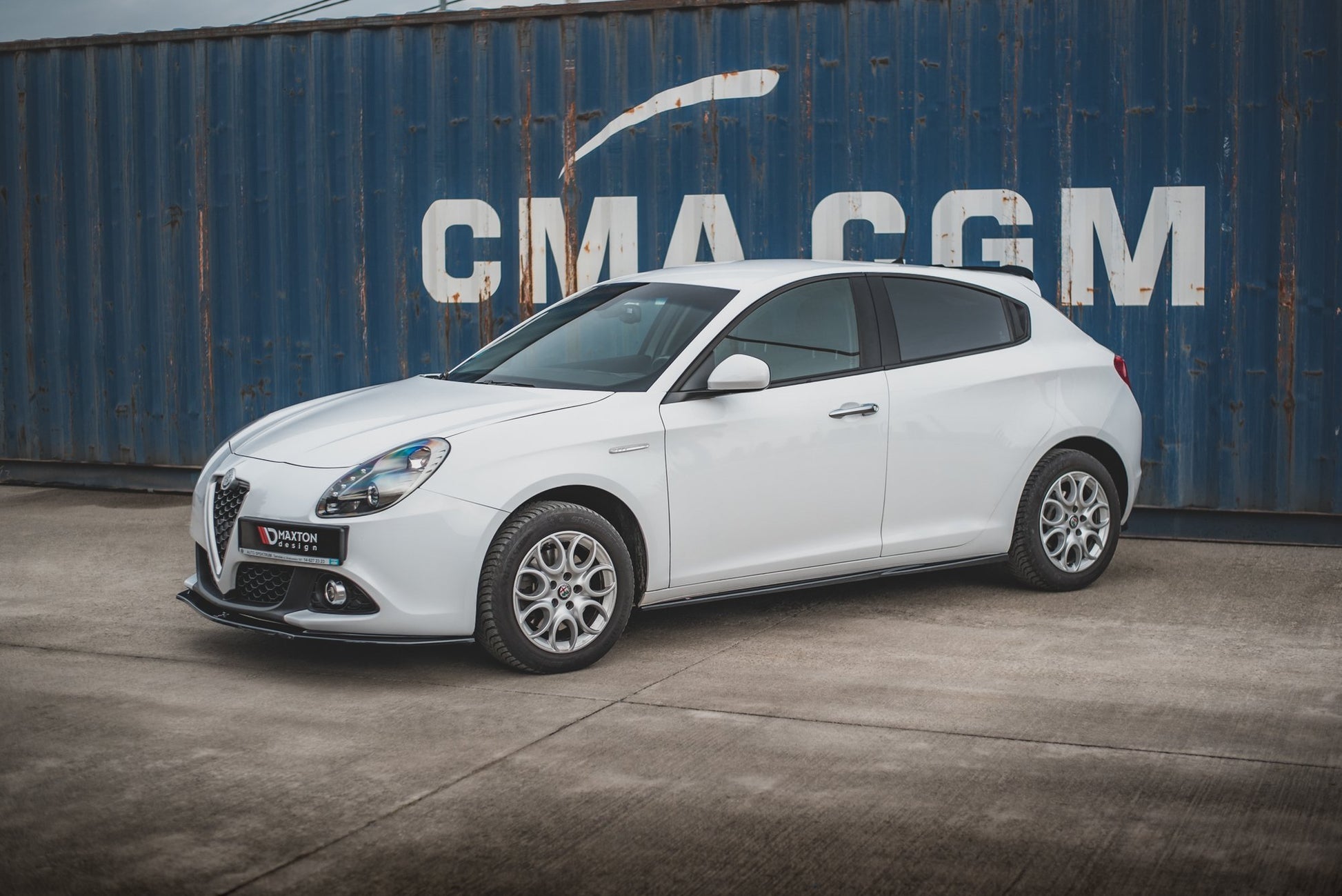Seitenschweller Ansatz V.2 für Alfa Romeo Giulietta  schwarz Hochglanz