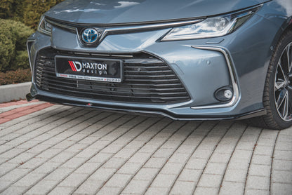 Front Ansatz für Toyota Corolla XII Limousine  schwarz Hochglanz