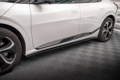 Seitenschweller Ansatz für Kia EV6 GT-Line Mk1 schwarz Hochglanz
