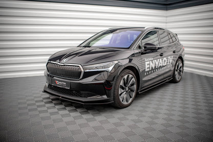 Front Ansatz V.1 für Skoda Enyaq iV schwarz Hochglanz