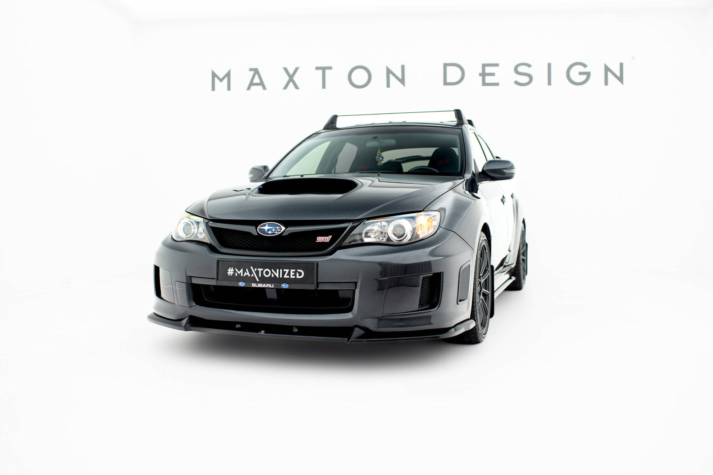 Front Ansatz V.2 für Subaru Impreza WRX STI Mk3 Facelift schwarz Hochglanz