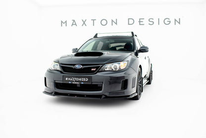Front Ansatz V.2 für Subaru Impreza WRX STI Mk3 Facelift schwarz Hochglanz