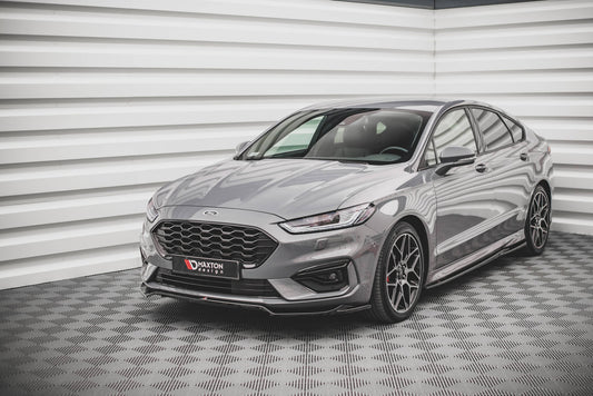 Front Ansatz V.1 für Ford Mondeo ST-Line Mk5 Facelift schwarz Hochglanz