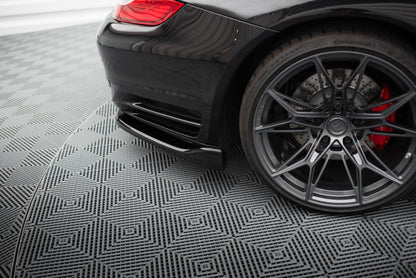 Mittlerer Cup Diffusor DTM Look Heck Ansatz für Porsche 911 Turbo 997 schwarz Hochglanz