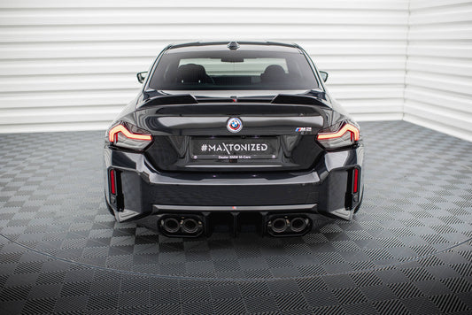 Diffusor Heck Ansatz V.2 für BMW M2 G87 schwarz Hochglanz
