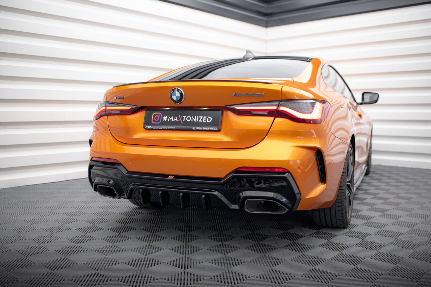 Diffusor Heck Ansatz für BMW M440i / M440d G22 / G23 / G22 Facelift / G23 Facelift