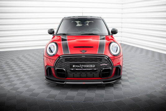 Front Ansatz V.2 für Mini Cooper S John Cooper Works F56 Facelift schwarz Hochglanz