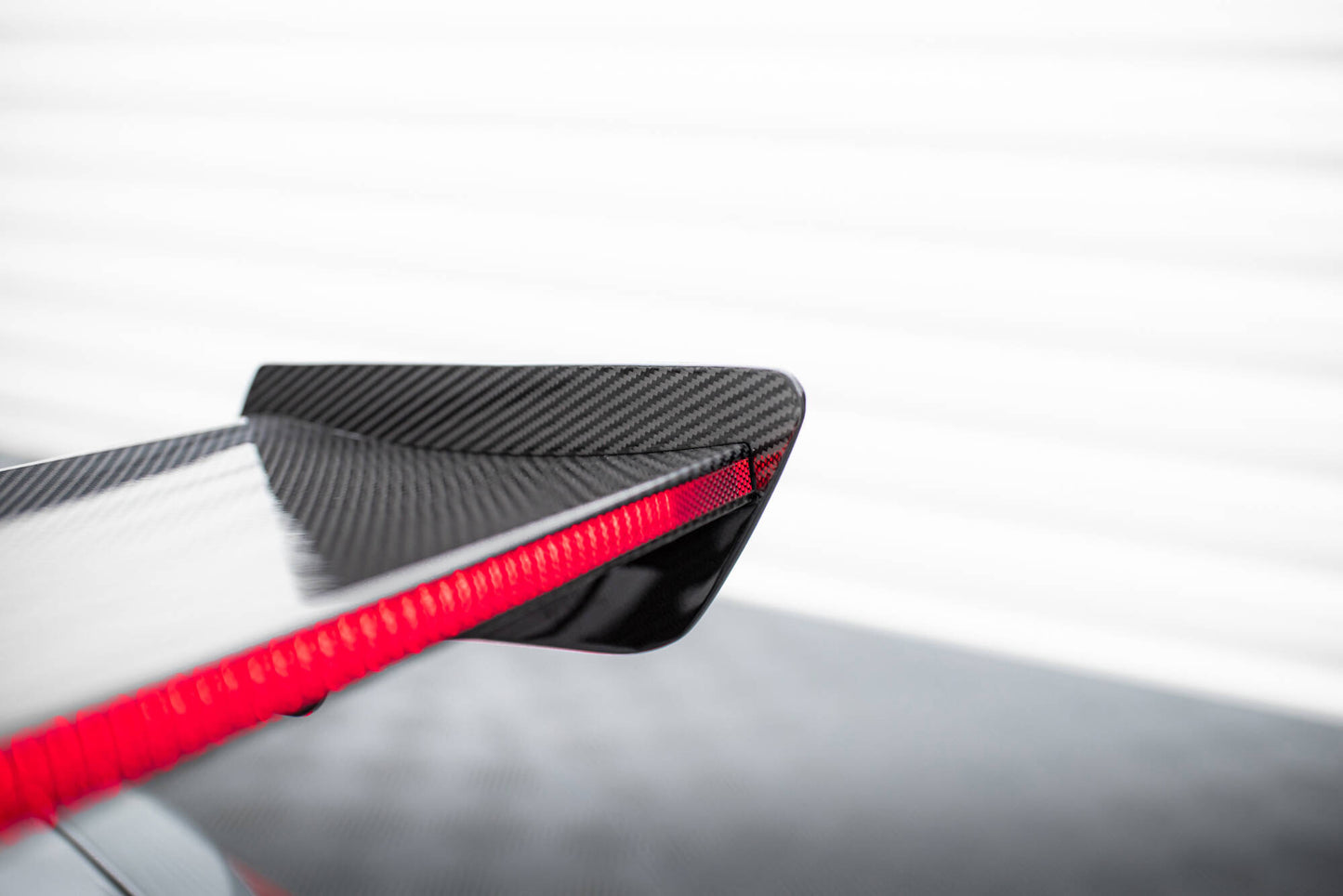 Carbon Spoiler With Internal Brackets Uprights + LED BMW M3 G80 / M340i G20 / 3 M-Paket G20 / 3 Standard G20