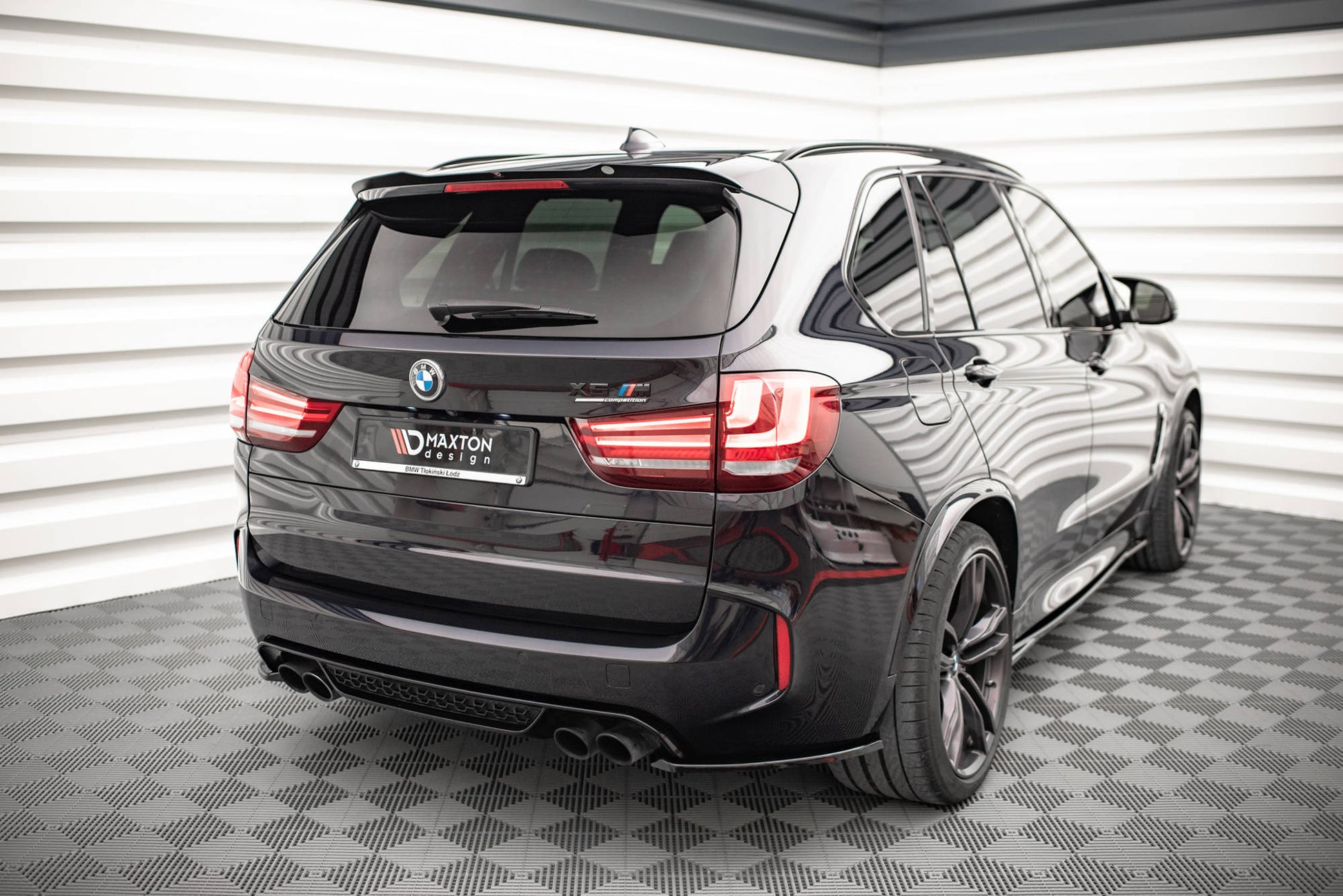 Spoiler CAP für BMW X5 M F85 schwarz Hochglanz