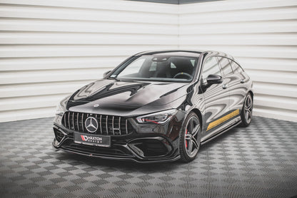 Front Ansatz V.1 für Mercedes-AMG CLA 45 Aero C118 schwarz Hochglanz