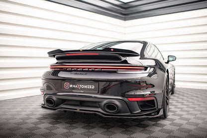 Spoiler CAP für Porsche 911 Turbo S 992 schwarz Hochglanz