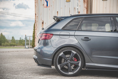 Heck Ansatz Flaps Diffusor V.1 für Audi RS3 8V Sportback schwarz Hochglanz