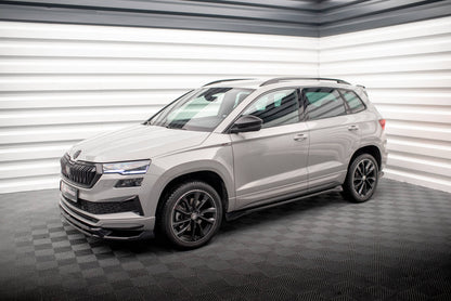 Seitenschweller Ansatz für Skoda Karoq Sportline Mk1  schwarz Hochglanz