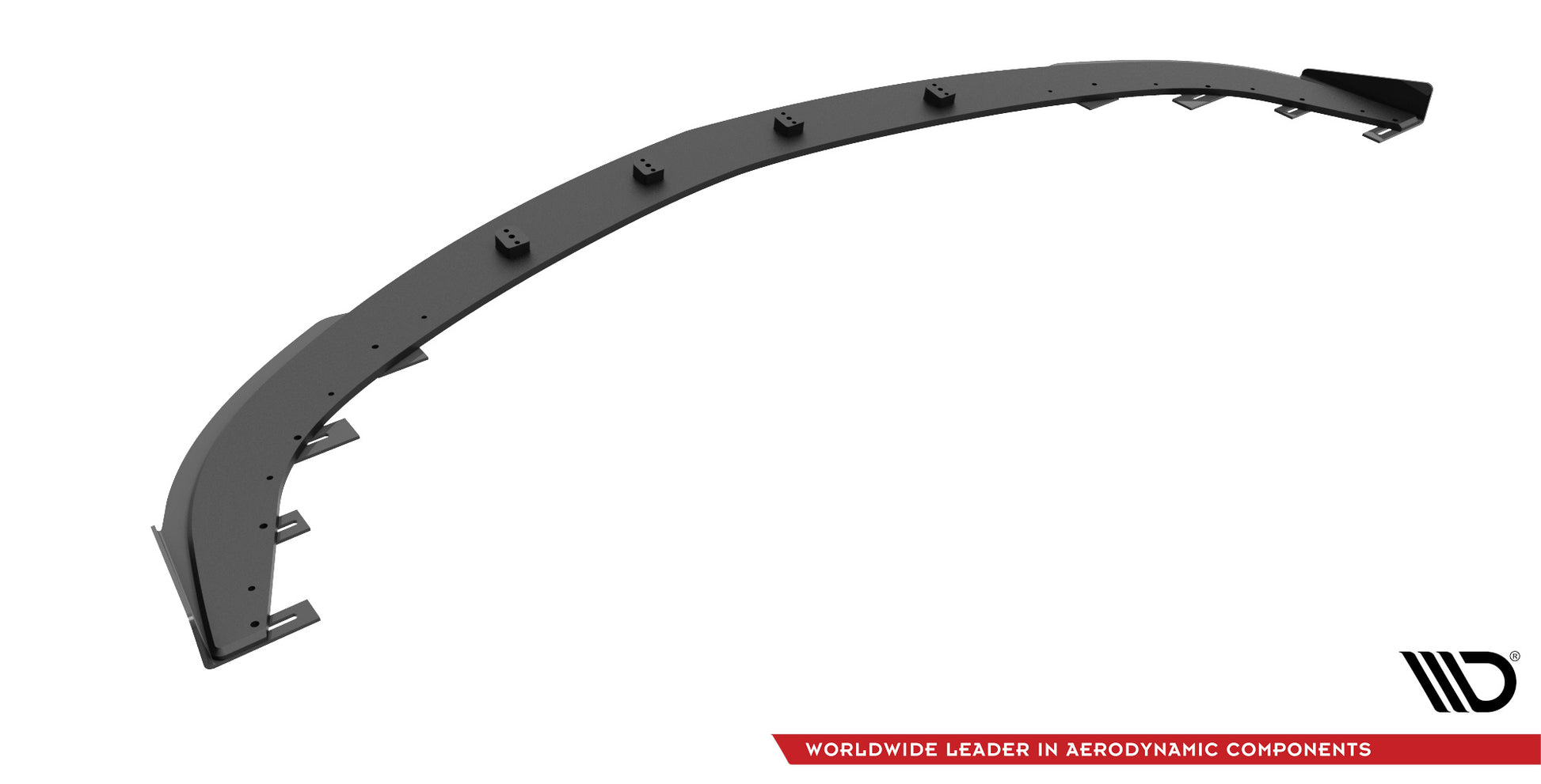 Street Pro Front Ansatz für + Flaps für V.1 + Flaps Mazda 3 MPS Mk1 schwarz Hochglanz