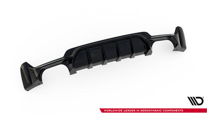Diffusor Heck Ansatz für BMW 4er Coupe / Gran Coupe / Cabrio M-Paket F32 / F36 / F33 (Doppelauspuff li. re.)