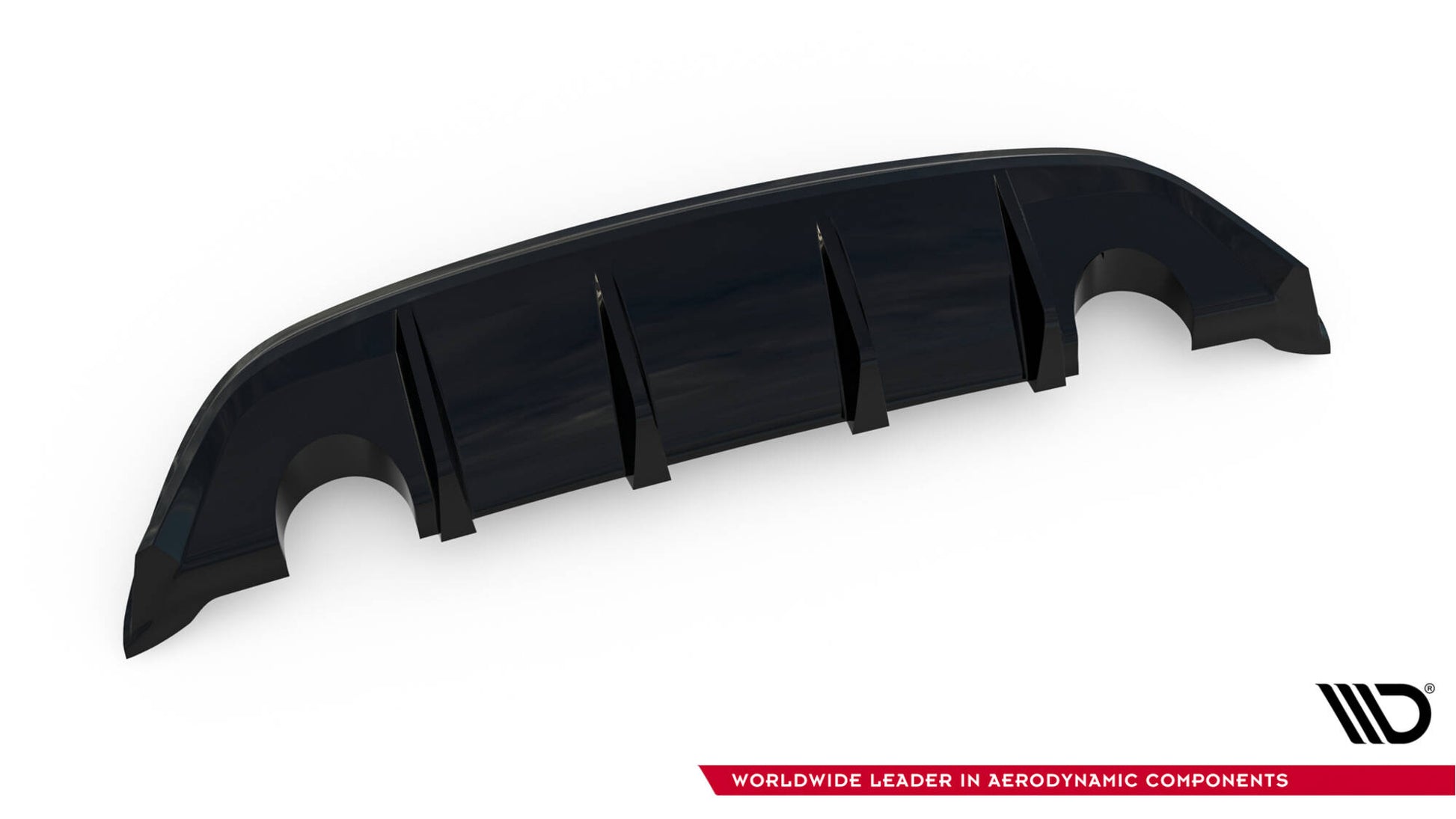 Diffusor Heck Ansatz für Ford Focus ST Mk2 FL schwarz Hochglanz