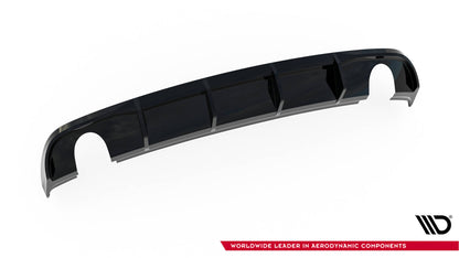 Diffusor Heck Ansatz für Audi A3 Limousine 8V Facelift  (Einzelauspuff li. re.)