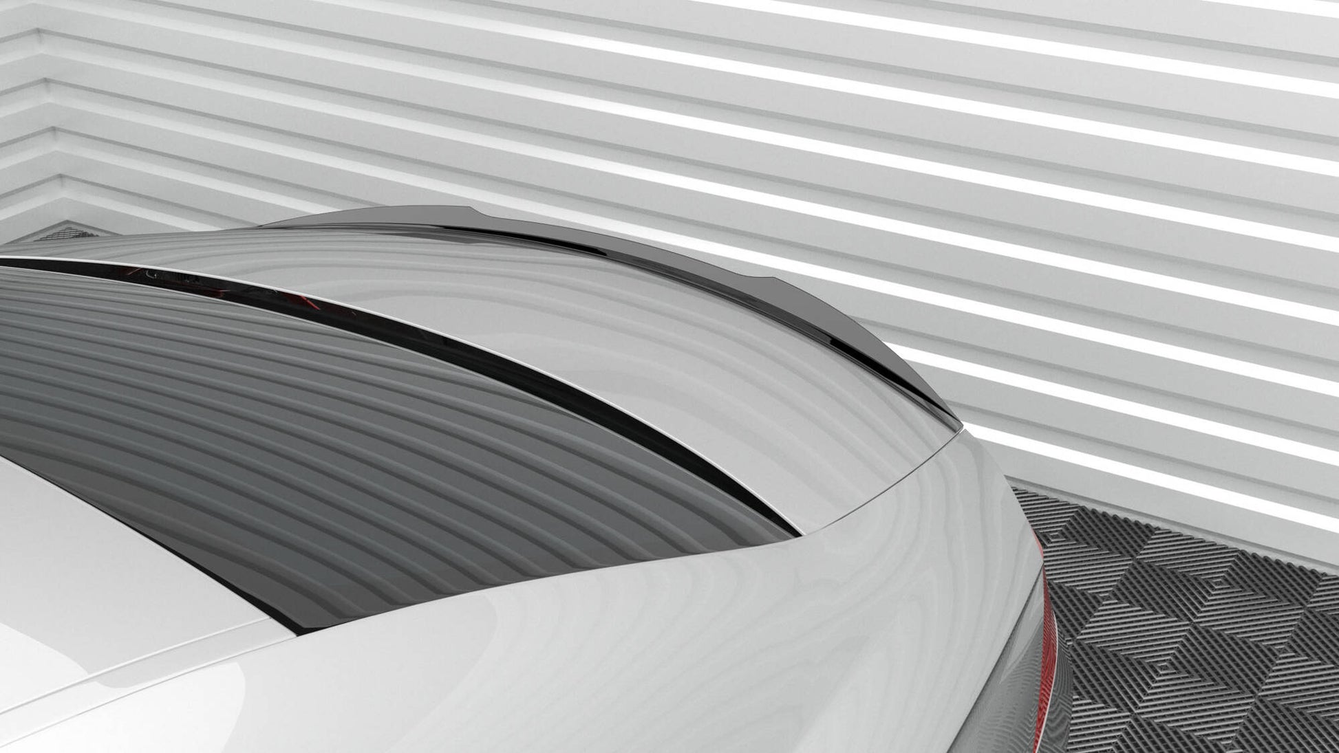 Spoiler CAP für Mercedes-Benz CLS C219 schwarz Hochglanz