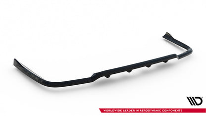 Mittlerer Cup Diffusor DTM Look Heck Ansatz für Ford Transit Custom / Tourneo Custom Mk2 schwarz Hochglanz