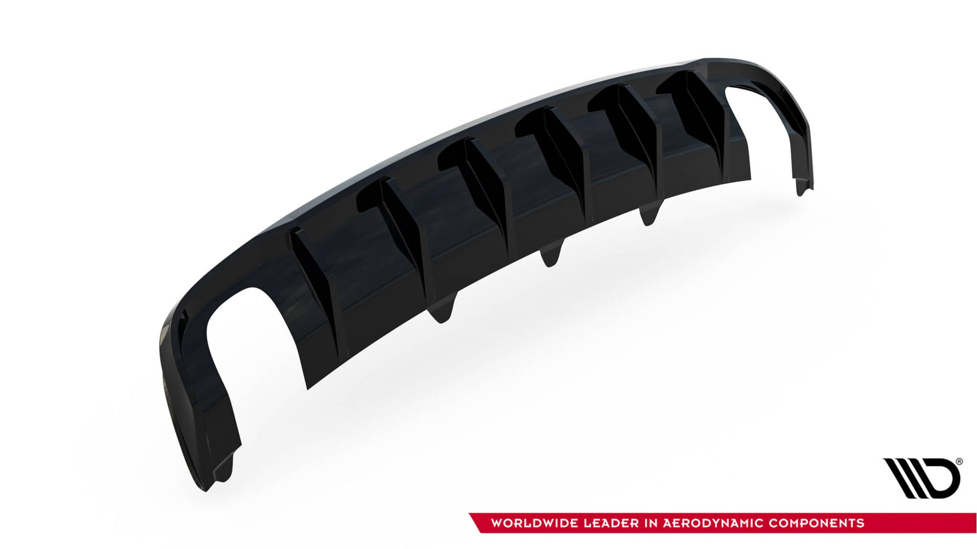 Diffusor Heck Ansatz für Audi A4 B8 Facelift (Einzelauspuff li. re.)
