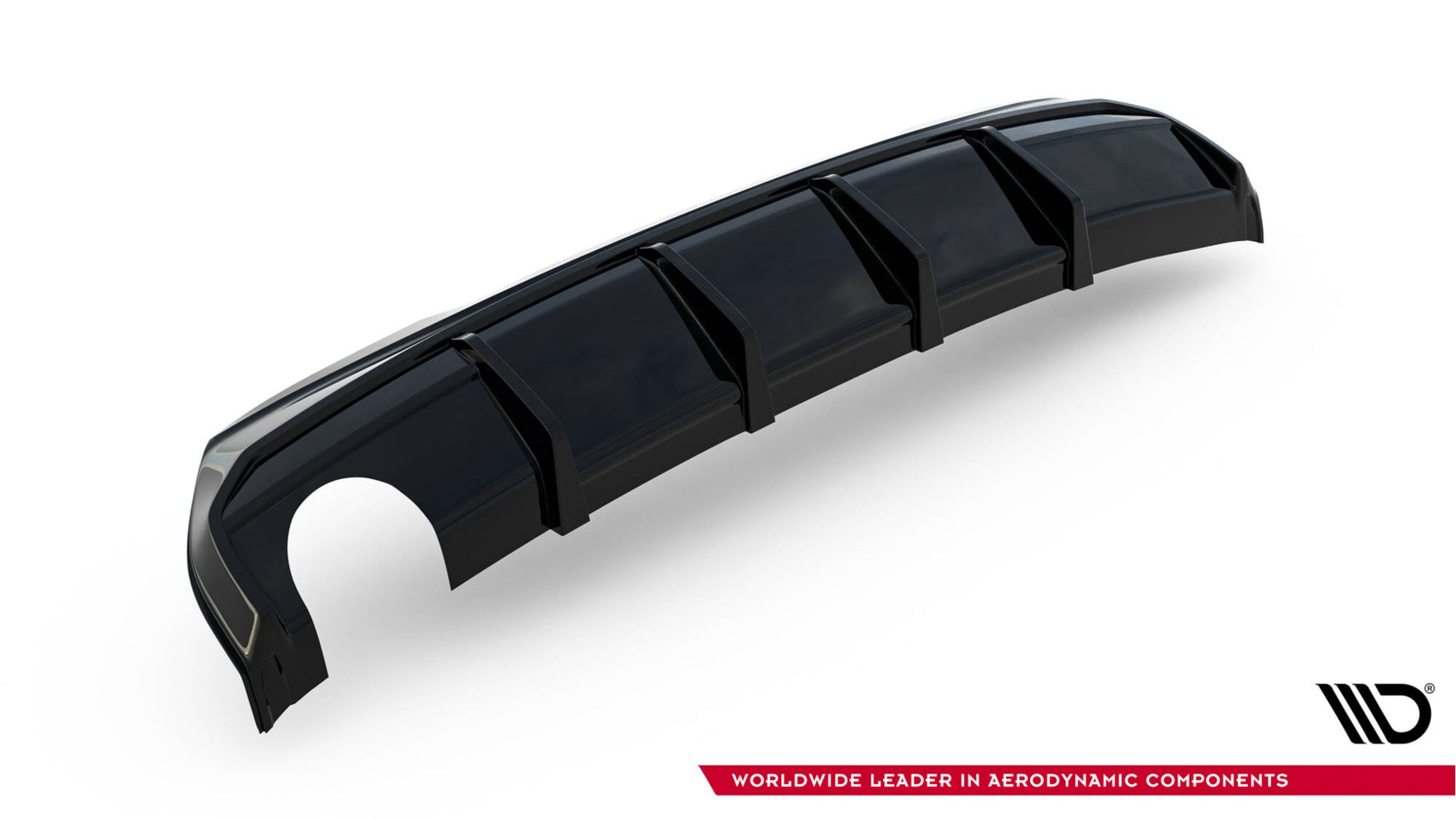 Diffusor Heck Ansatz V.3 für BMW 1er M-Paket / 128ti F40 (Ausführung mit einseitigem Doppelauspuffendrohr)