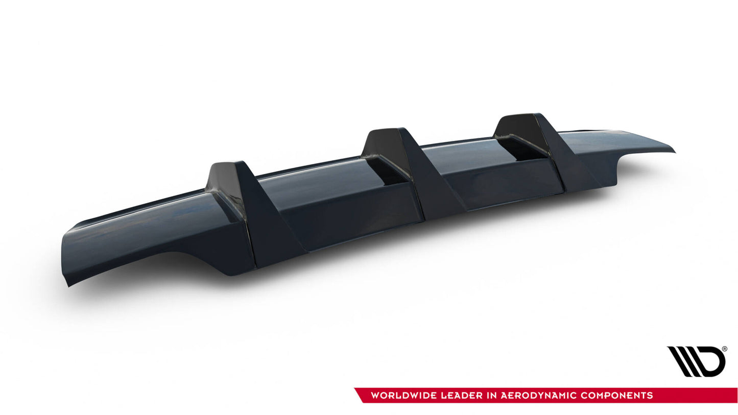 Diffusor Heck Ansatz für Audi A1 S-Line GB schwarz Hochglanz