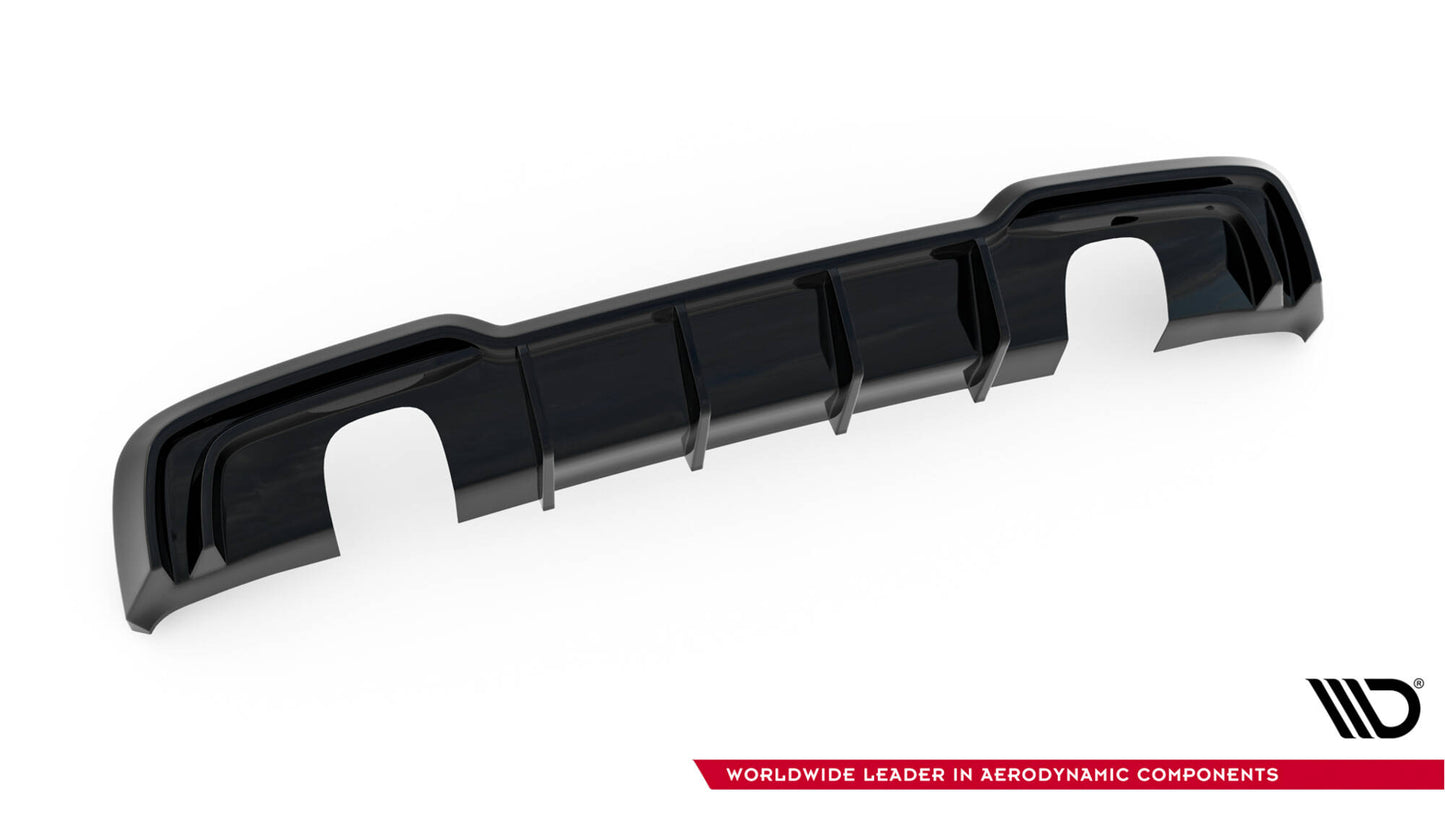 Diffusor Heck Ansatz für Audi A3 S-Line Sportback 8V Facelift (Einzelauspuff li. re.)