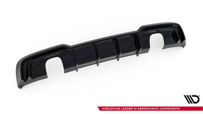 Diffusor Heck Ansatz für Audi A3 S-Line Sportback 8V Facelift (Einzelauspuff li. re.)