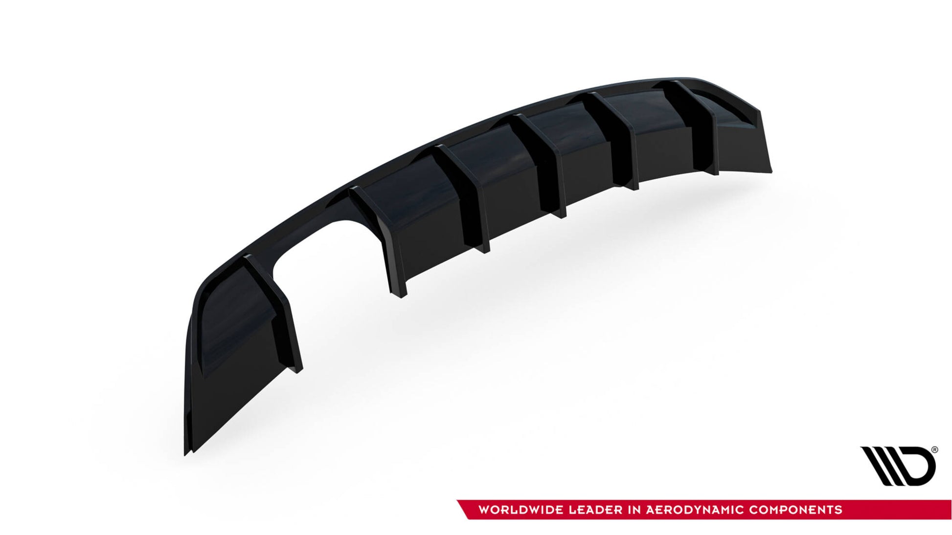 Diffusor Heck Ansatz V.1 für VW Scirocco Mk3  schwarz Hochglanz