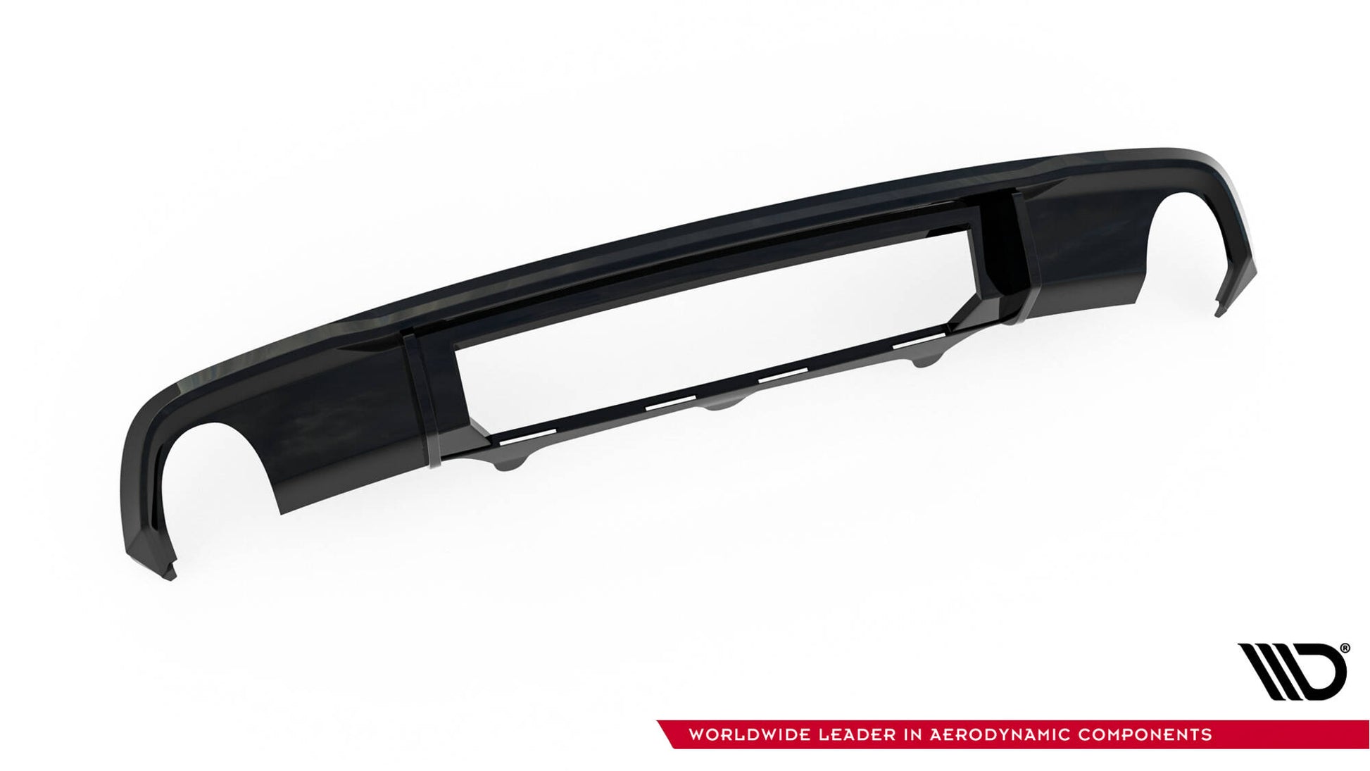 Diffusor Heck Ansatz für Audi A6 S-line Avant C7  schwarz Hochglanz