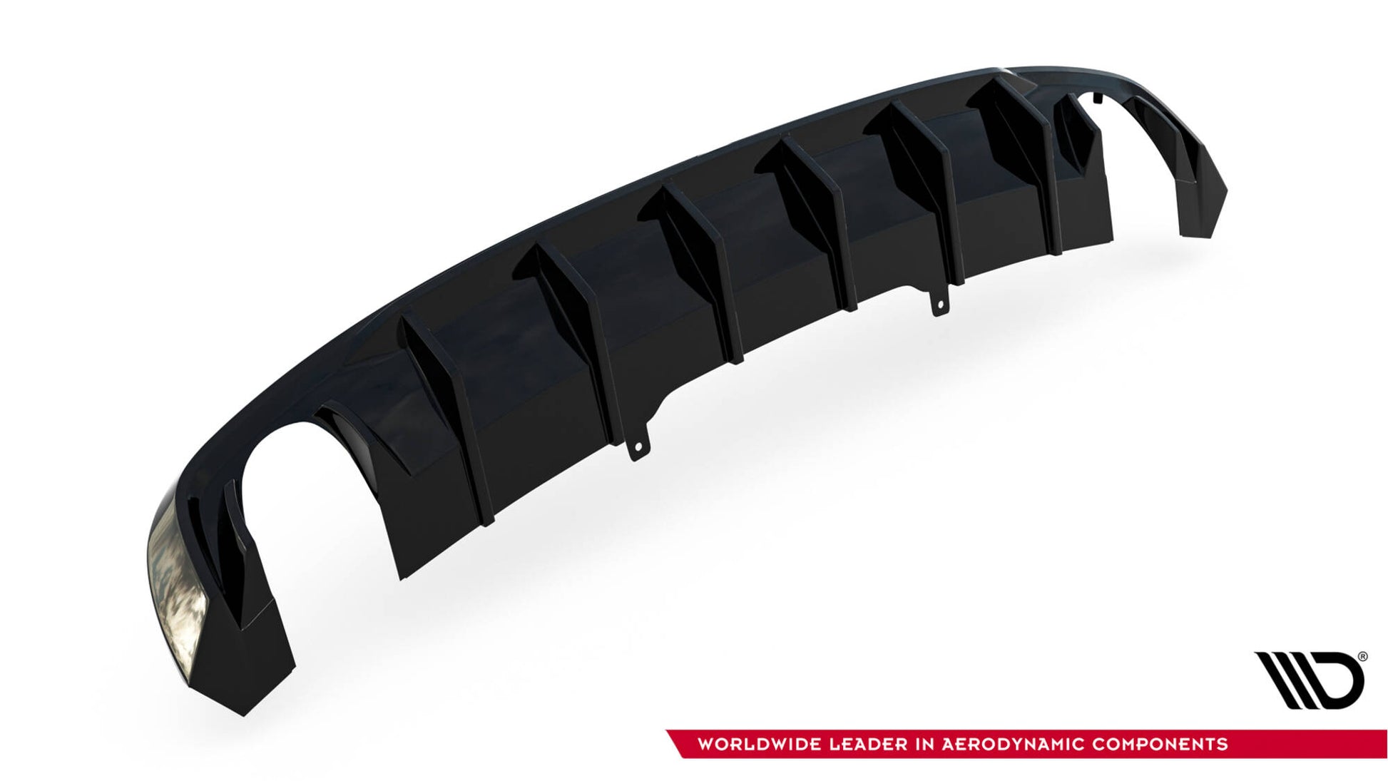 Diffusor Heck Ansatz für Audi A4 S-line B9  (Einzelauspuff li. re.)