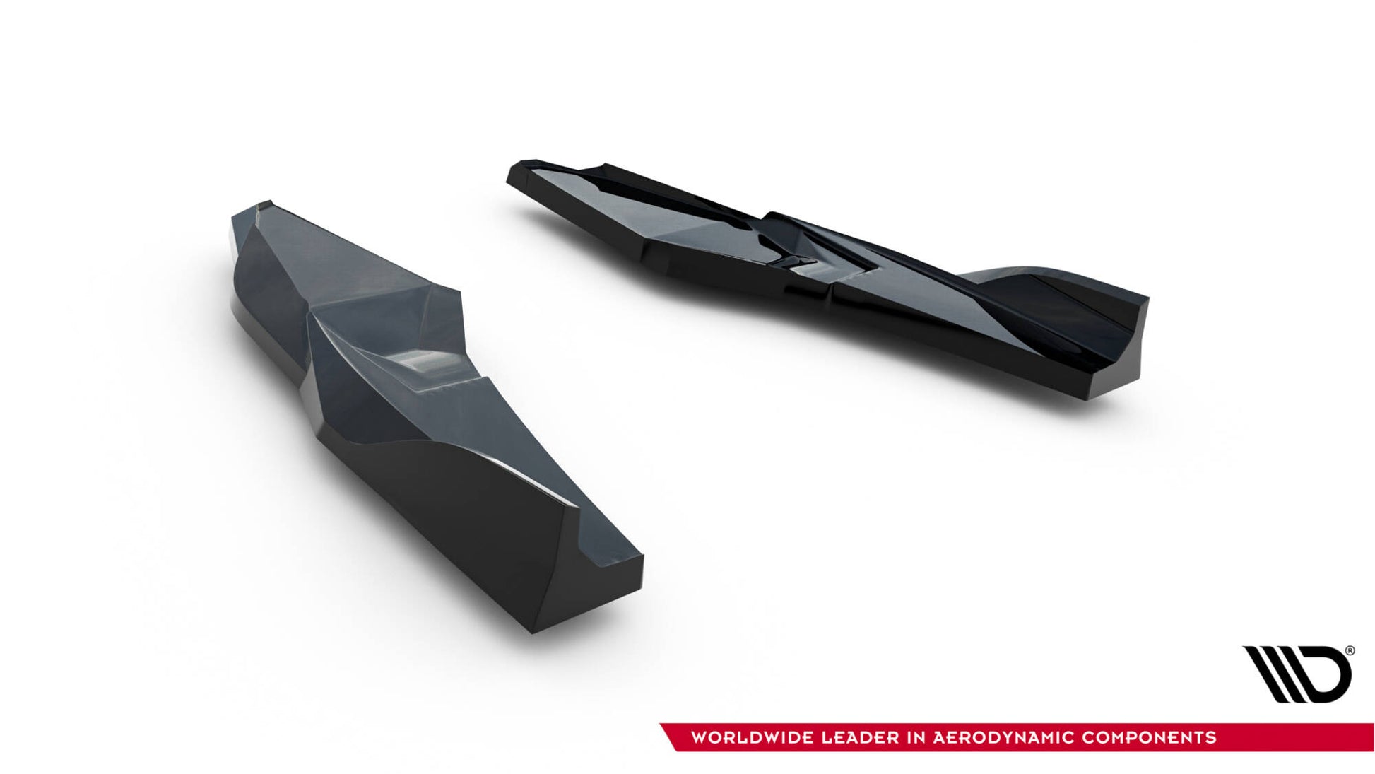 Heck Ansatz Flaps Diffusor V.4 für Audi S3 Limousine 8Y Facelift schwarz Hochglanz