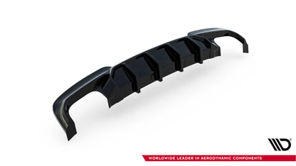 Diffusor Heck Ansatz V.2 für BMW 5er M-Paket F10 / F11 (Doppelauspuff li. re.)