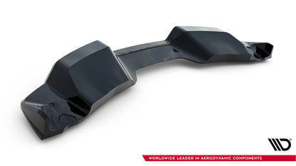 Mittlerer Diffusor Heck Ansatz DTM Look für Chevrolet Corvette Z06 C7 schwarz Hochglanz