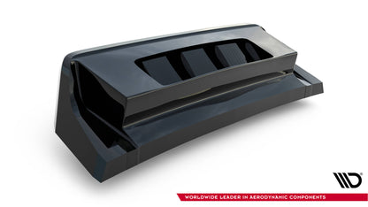 Mittlerer Diffusor Heck Ansatz DTM Look für VW T-Roc R Mk1 schwarz Hochglanz