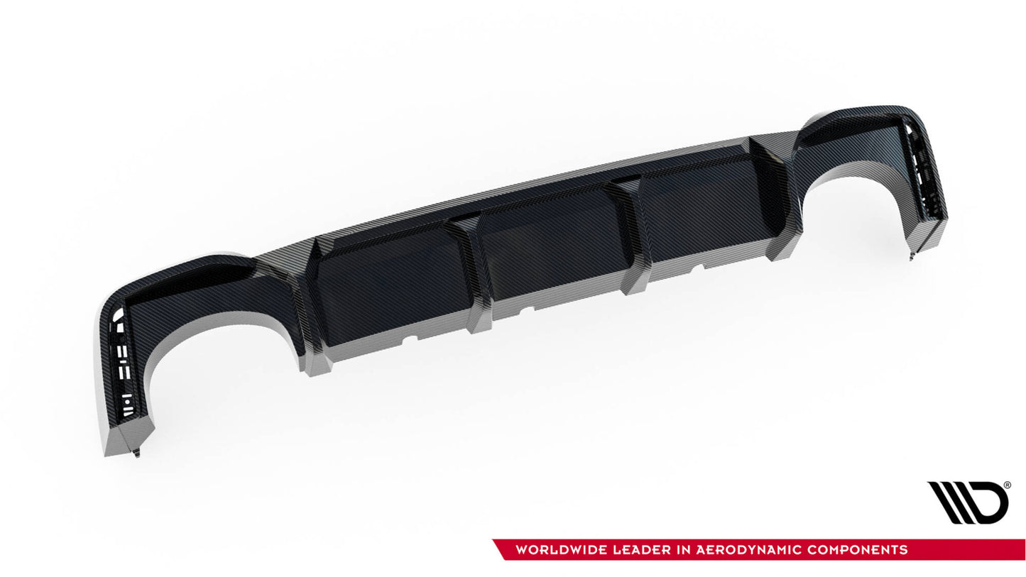 Prepreg Carbon Fiber Diffusor Heck Ansatz für Audi RS7 C8 C8  (version mitout towbar)