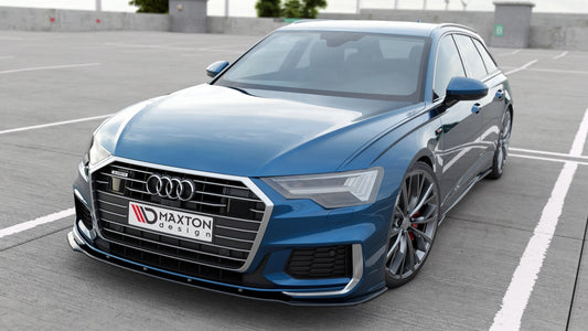 Front Ansatz V.2 für Audi A6 S-Line / S6 C8 / C8 Facelift schwarz Hochglanz
