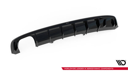 Diffusor Heck Ansatz für Audi A4 S-line B9 (Doppelauspuff li.endrohr)