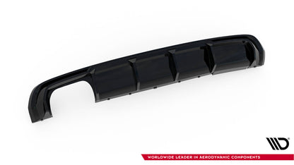 Diffusor Heck Ansatz für Audi A3 S-Line Sportback 8V (Doppelauspuff li.)