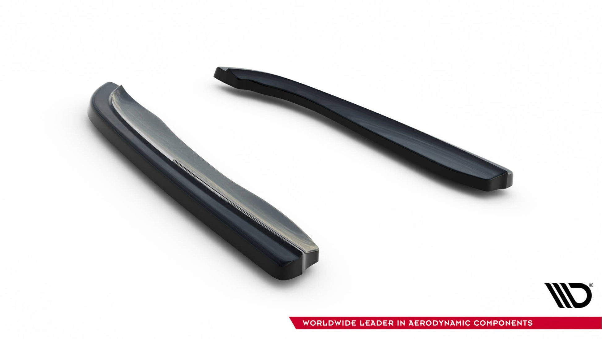 Heck Ansatz Flaps Diffusor für BMW 3er E46 M Paket COUPE schwarz Hochglanz